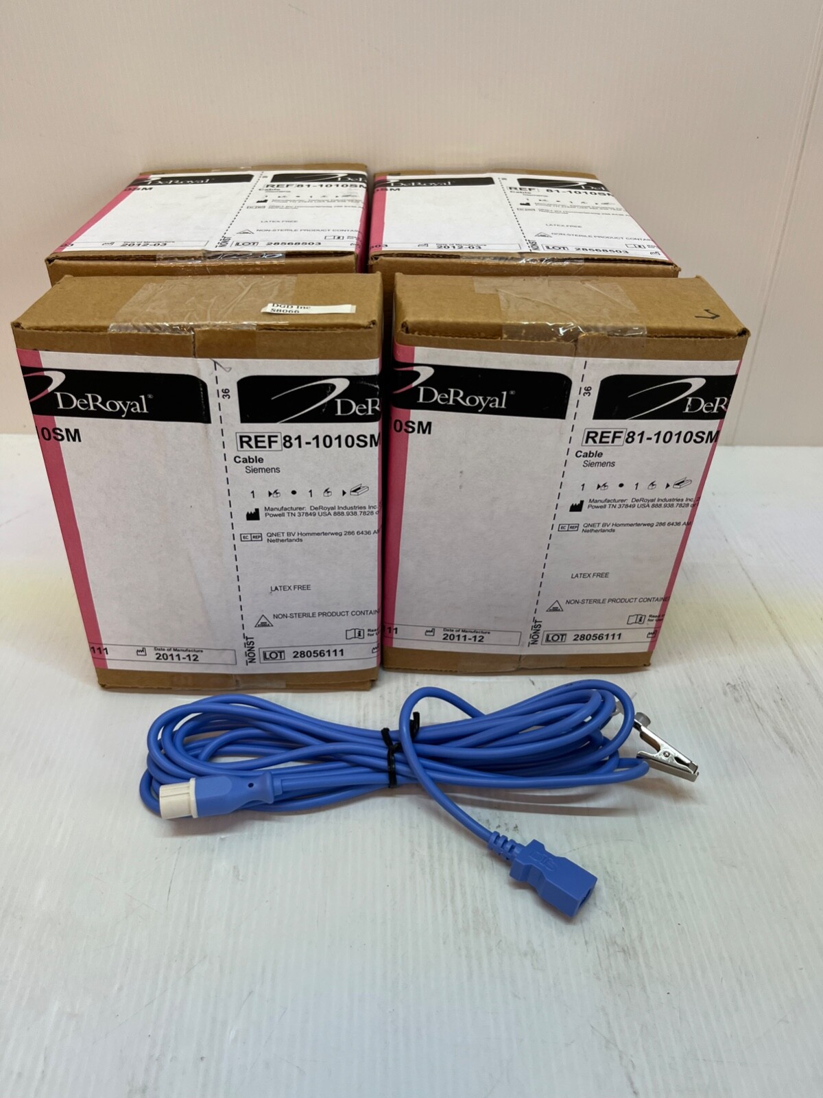Lot Of 8 Siemens DeRoyal Temperature Probe Interface Cable 81-1010SM S8066