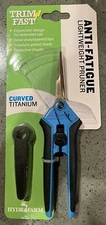 HydroFarm Trim Fast Anti-Fatigue Precision Curved Lightweight Titanium Pruner