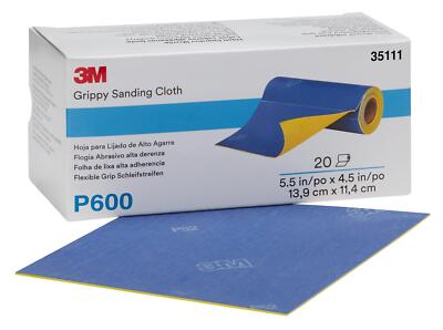 3M Flexible Grip Schleifstreifen 139 x 114 mm, P600, Rolle à 20 Streifen (20Stk)
