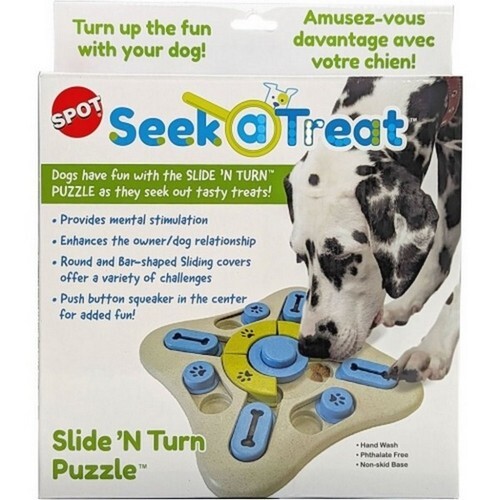 Seek A Treat Slide N Turn Puzzle Dog Toy 1 Count