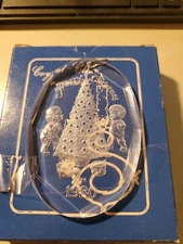 Vintage Henco Crystal Clear Christmas Ornament