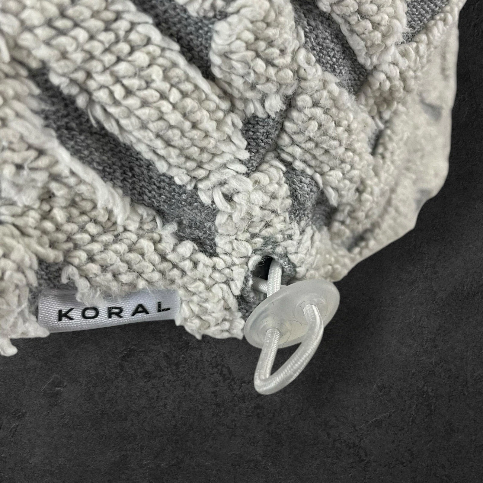 OFF WHITE Felpa Koral donna XS Friley con cappuccio spina di pesce vita testurizzata cinch T160