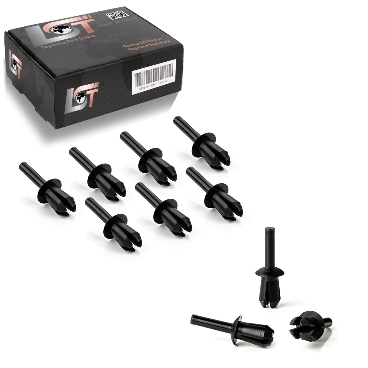 10x Expanding Rivets Bumper Rear Bumper Fastening Clips FOR VW PASSAT