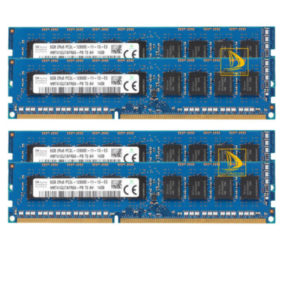 32GB SK Hynix 4X8GB 2Rx8 DDR3L 1600MHZ PC3L-12800E DIMM Desktop-Speicher RAM -VV