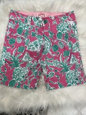 Vintage Lilly Pulitzer Originals Bermuda Shorts 0 Scorpion Bowl Tropical Print