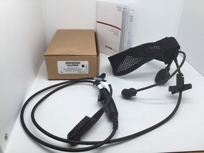 HARRIS 12082-0650-16 TACTICAL HEADSET w/BOOM MIC, Earpiece, PTT for ...
