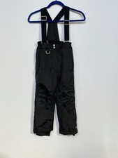 32 Degrees Weatherproof Kids Winter Snow Suspender Bib Pants Black Size XS 5/6