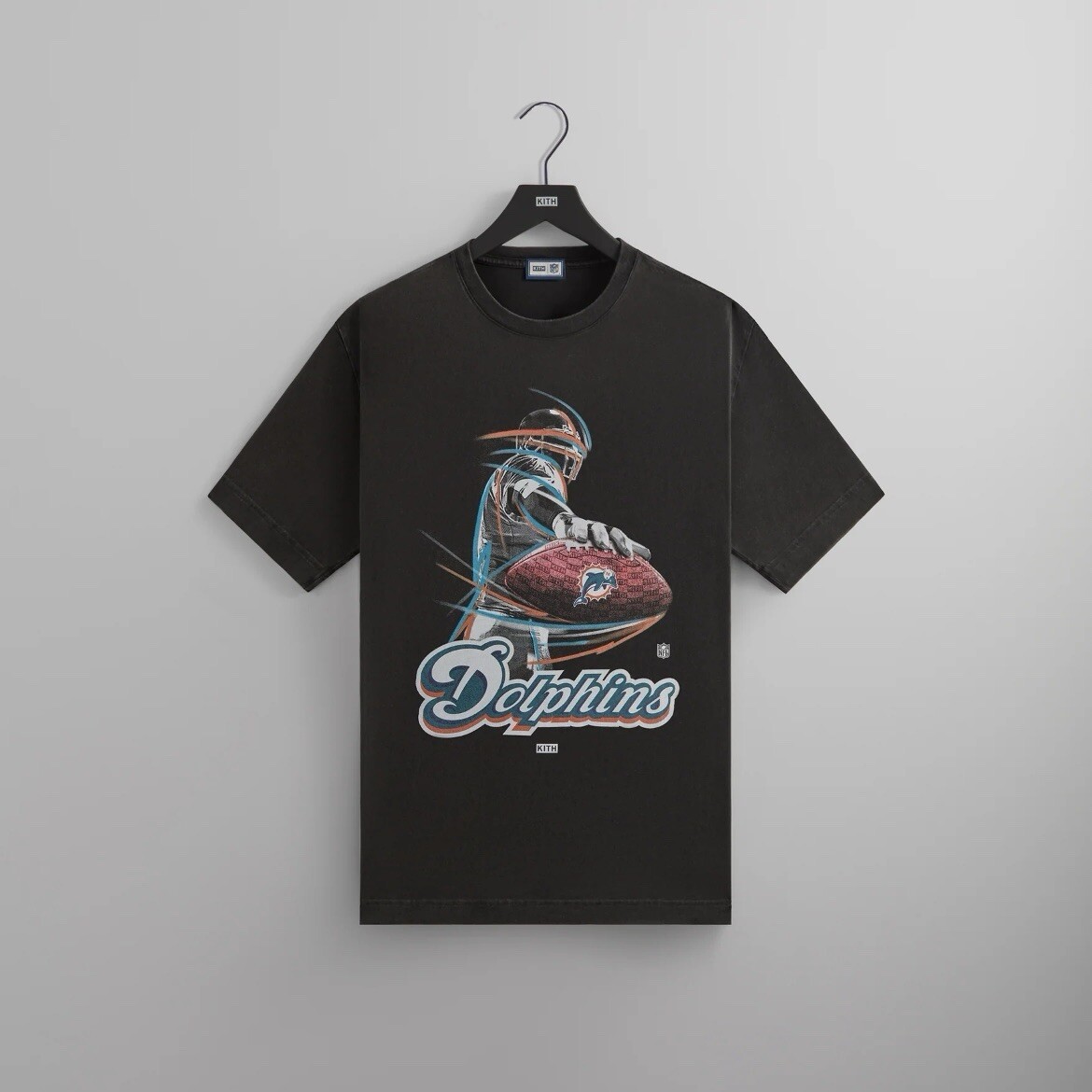 ☆ KITH x ‘47 NFL DOLPHINS vintage tee コラボTシャツ ☆ Kith & '47 For The NFL: Dolphins Vintage Tee Shirt Black New
