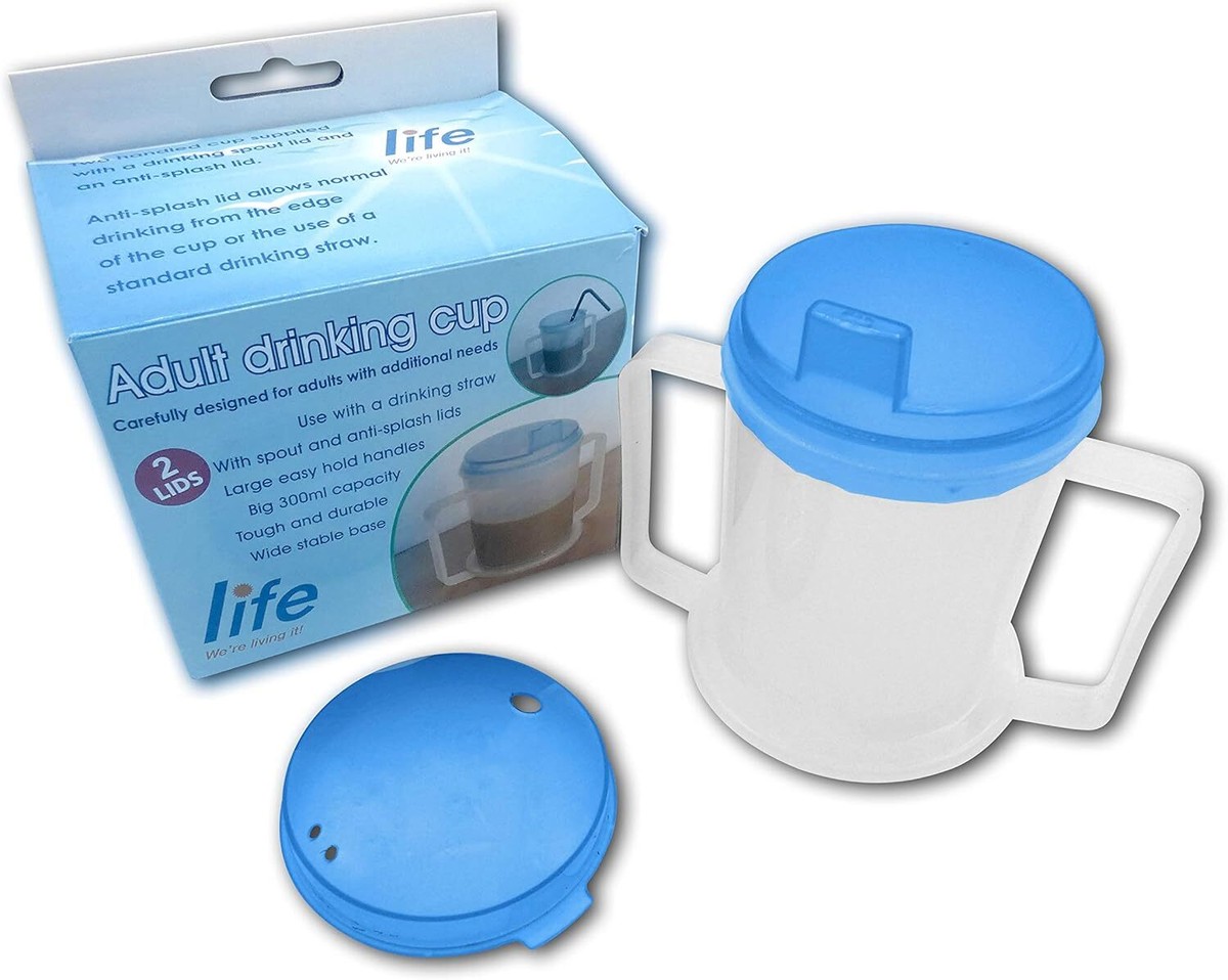 LIFE Healthcare Adult Drinking Cup for Elderly – 300ml Non-Spill