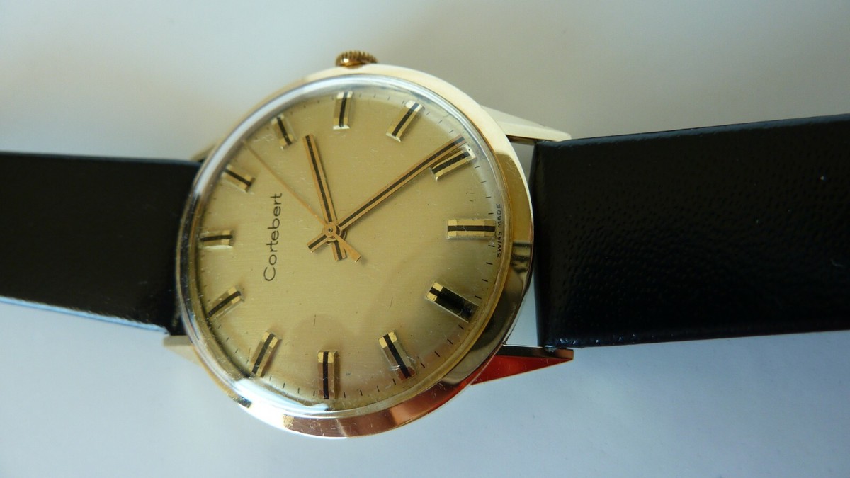 Cortebert 自動巻き 腕時計 ゴールド CORTEBERT Mans Chronometer Automatic !4k.Solid Gold 21 Jewel