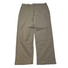 Haggar Premium Soft Chino Twill Pants Mens 34x30 Perfect Fit Straight Fit NEW