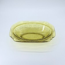 Indiana Glass Recollection Madrid, Oval Amber Vegetable Serving Bowl 9.5"