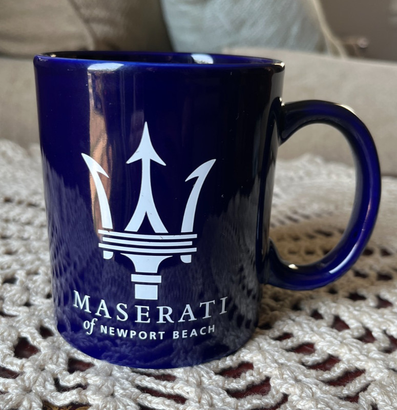 Maserati of Newport Beach coffee mug cup sports car California