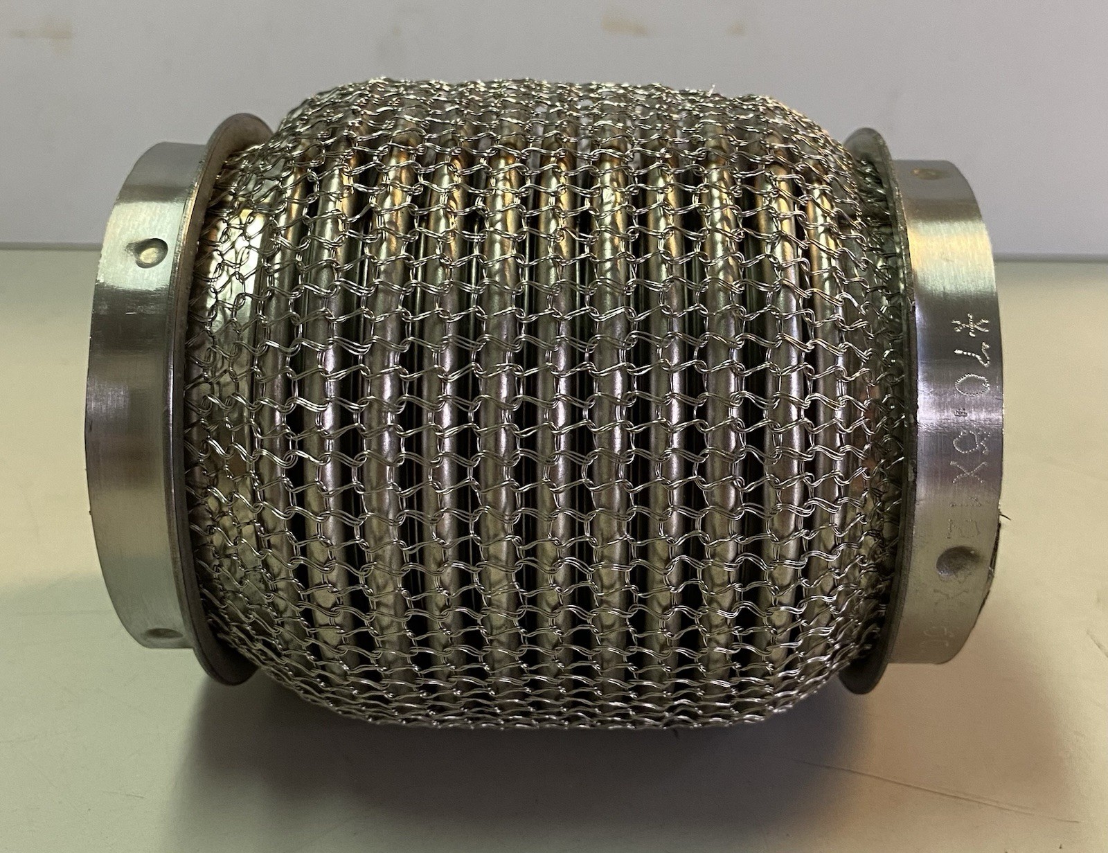 TUBO FLESSIBILE MARMITTA PER AUTO SCARICO ACCIAIO INOX GIUNTO UNIVERSALE 70 mm