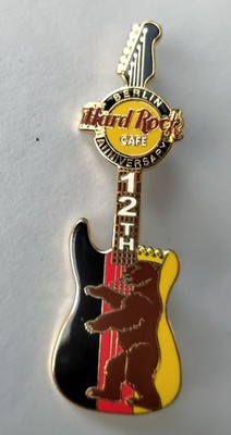 Hard Rock Cafe Berlin  12th Anni guitar w/german flag and berlin bear, LE 500