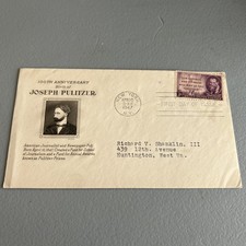 First Day Issue Cancelled Birth Of Joseph Pulitzer Centenary 1947