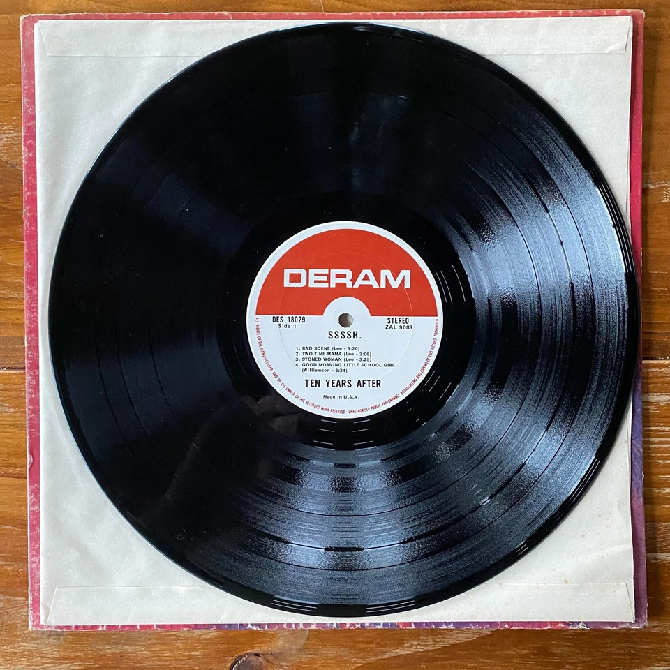 Ten Years After – Ssssh – Blues Rock-Psych Rock Vinyl LP – Alvin Lee - OG - Image 4 of 4