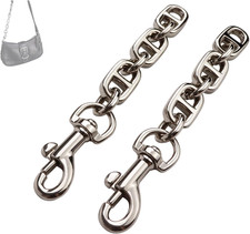 Purse Strap Extender 2Pcs 4.7 Inch Bag Extender Chain for Shoulder Bag Metal Cha