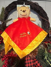 Disney Winnie the Pooh Soft Baby Security Blanket Lovey 14" x 14"