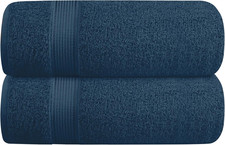 Cotton 2 Pack Oversized Bath Towel Set 28x55 inches, Large Bath Towels, Ultra Ab