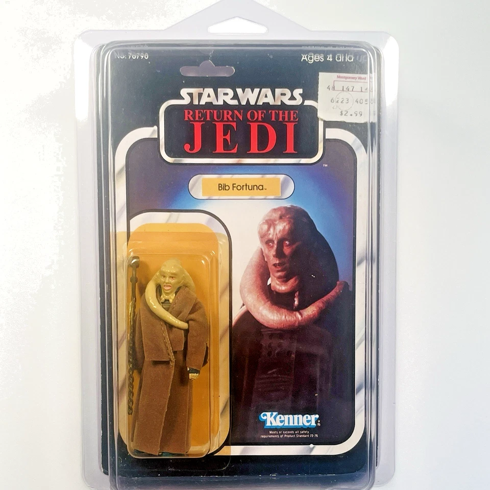Figura BIB FORTUNA - 1983 SIN USAR, EN CAJA - 77A - ROTJ Kenner Vint Star Wars con estuche Star Foto 2 de 4