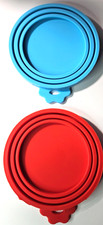 2 Pack Pet Food Can Covers Universal Can Lids Safe/Silicone Dogs Cats and more