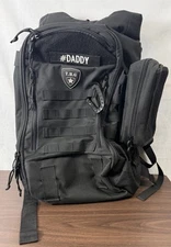 TBG Tactical Baby Gear Black Diaper Bag Backpack MOLLE Dad Mat With Extras