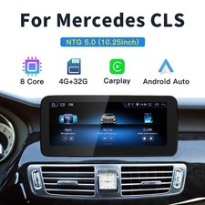 10.25" Android 13 CarPlay GPS Car Radio Screen for Mercedes CLS W218 X218 NTG5.0