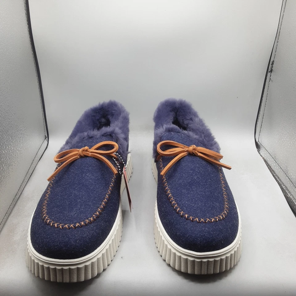 Женские мокасины без шнурков Skechers Cozy Ojai 8,5 Вт синие темно-синие A242 - Изображение 2 из 4