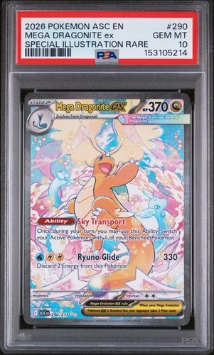 New Listing2026 POKEMON ASC EN-ASCENDED HEROES #290 MEGA DRAGONITE EX PSA 10