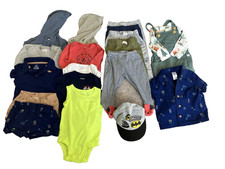 Carter's Boys 3-6 Month 19-Piece Bundle: Short, Bodysuit, Tops, Overalls, Pants