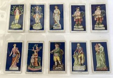 Carreras 1926 Old Staffordshire Figures Cigarette Cards Part Set 10 Of 24