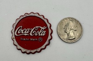 Vintage Coca Cola Bottle Cap Refrigerator Magnet Coke Advertising Trade Mark