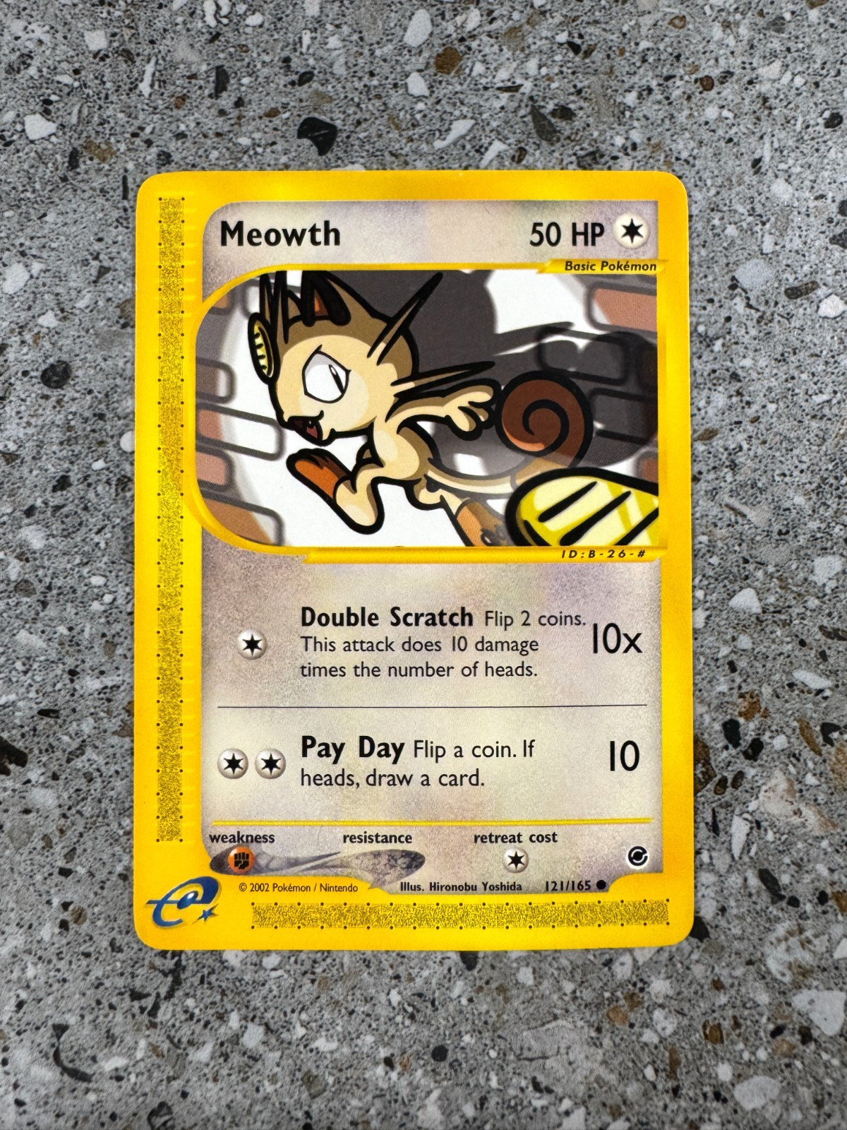 Pokemon TCG Cards Meowth 121/165 Expedition EXC-NM