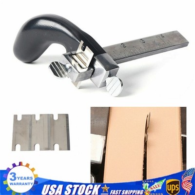Professional Leather Draw Gauge Tool Strap Cutter Hand Craft Belt Cutting Blade