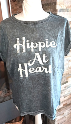 SOHO * S.O.H.O.* HIPPIE AT HEART * T-Shirt Shirt CARBON * Gr. L _(e)