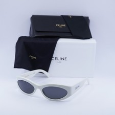 Celine CL40288I 25A MONOCHROMS Ivory/Grey 56-18-130 Sunglasses New Authentic
