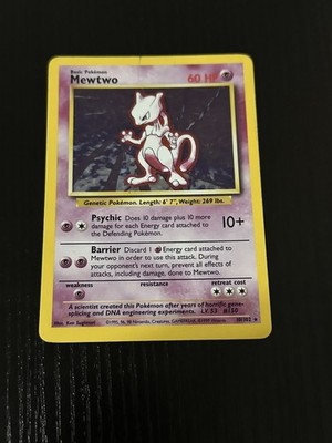 Pokemon - Mewtwo (10/102) - Base Set - Holo