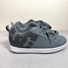 DC Court Graffik Men's Skate Shoes, Skateboarding Sneakers, Gray, Size, 10