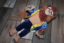 RARE Beauty and the Beast The Disney Store TALKING Beast With Rose Plush