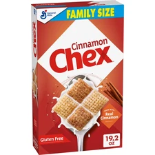Cinnamon Chex , Gluten Free Breakfast Cereal, Whole Grain, Family Size, 19.2 oz.