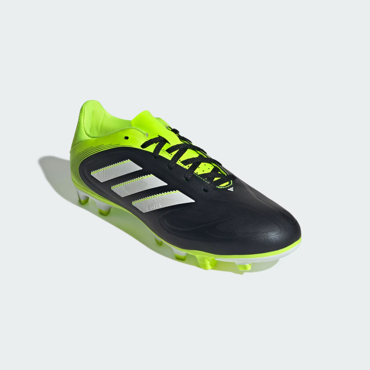 Adidas Copa Pure III Club Soccer Cleats Black Neon Green JR2896 Mens 10.5 adidas Copa Pure 3 Elite Firm Ground Cleats - Black | Free  main image 2