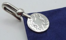 alte Sterling Silber Serviettenklammer Servietten Halter Haken Birmingham 1901 ?