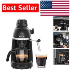 Lightweight Espresso Machine with One-Touch Operation & Tritan Cups, 240ml