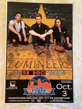 THE LUMINEERS 2013 Concert Tour POSTER OKC Downtown Airpark 18 x 12 w Dr Dog