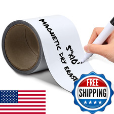 Houseables Magnetic Strip Magnetic Tape Roll Magnet Tape Magnet Roll Dry Erase