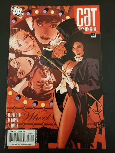 CATWOMAN #58 ADAM HUGHES ZATANNA COVER NM- 9.2 DC COMICS