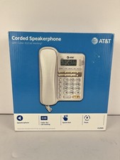 At T CL2909 Corded Phone White, Speakerphone, Caller ID/Call Waiting; GUC TESTED