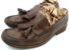 Cole Haan Loafers Mens 10.5  Kiltie Tassel Brown Leather Moc Toe