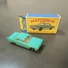 Matchbox Lesney 31 Lincoln Continental Blue Diecast Car with Original Box